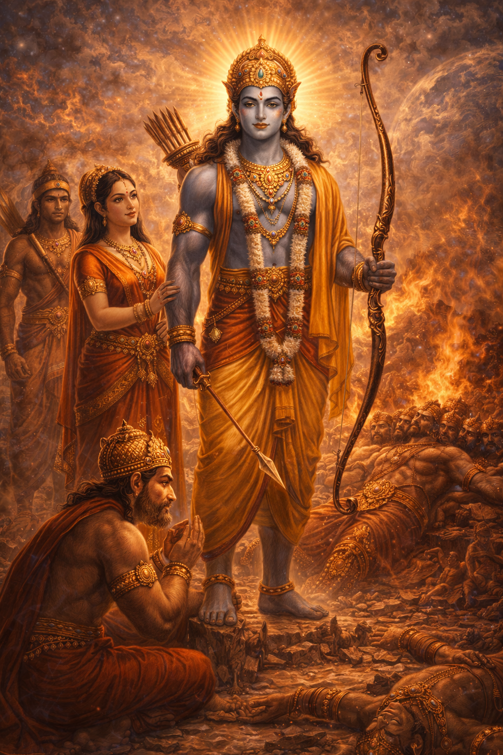 Lord Rama Avatara as the ideal king and upholder of Dharma